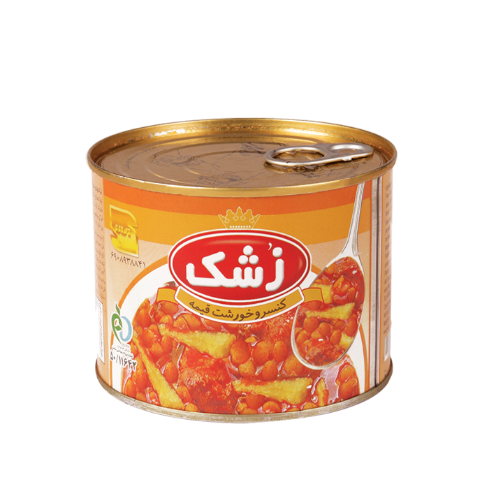 کنسرو خوراکی خورشت قیمه 180 گرمی زشک