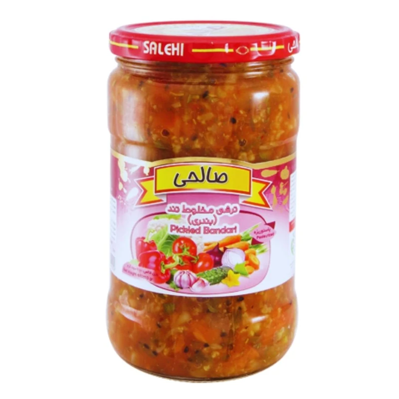 ترشی مخلوط بندری تند ممتاز صالحی - 650 گرم